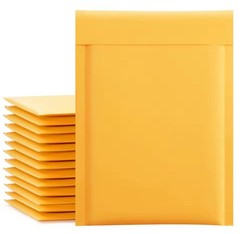50 4×8 Kraft Paper Bubble Padded Envelopes Mailers