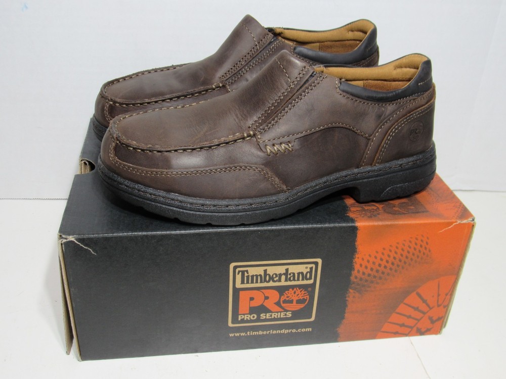 Timberland PRO Mens Branston ESD Slip-On Alloy Safety Toe Work Shoes 7.5 W