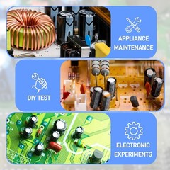 500pcs 24-Value Electrolytic Capacitor Assortment Kit 0.1uF-1000uF | 10V 16V …