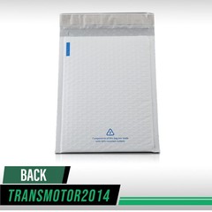 100 Pieces Padded Bubble Mailer Envelope White With Color Logo