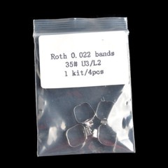 1 Pack Orthodontic Dental Band&Buccal Tube Molar U3/L2 Conv Roth.022″ 29#-43+#