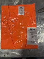 Uline S-233730-2X Solid Safety Vest Orange 2XL/3XL ANSI/ISEA 107-2015 Class 2