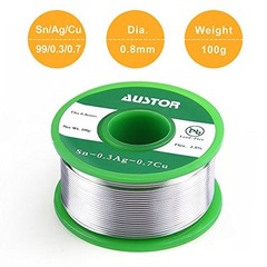 AUSTOR 0.8mm Lead Free Solder Wire with Rosin Core