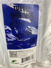 100 Clear Drawstring Bags 12″ x 18″ Travel Shoe Bags 2 mil Waterproof