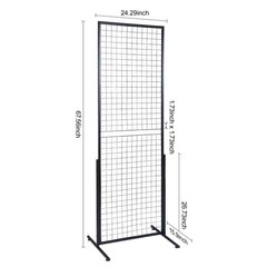 Uimoso 2′ x 5.6′ Grid Wall Panels Tower 2 Packs Wire Gridwall Display Racks
