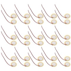 35 PCS Piezoelectric Sounder Buzzer Speaker Contact Microphone Trigger