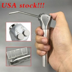 Dental Air Water Syringe Triple Spray 3 Way Handpiece with 2 Nozzles Tips Tubes