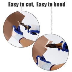 D.Matiall Copper Flashing – 16 Oz 24 Gauge – 10 Feet Length Copper