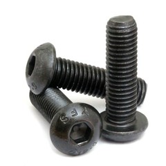 M3 Button Head Socket Cap Screws, 12.9 Steel w/ Black Ox ISO 7380, 0.50 Coarse