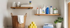 10 Pack – 10 Inch Black Hidden L Shelf Bracket Iron Floating Shelf Brackets