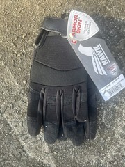 Hawk Majestic Synthetic Leather Work Gloves Size Small – Black