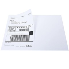 200-20000 Half Sheet Address Shipping Labels 2 Per Sheet 8.5×5.5 Self Adhesive