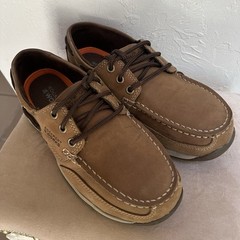 Rockport Works Sailing Club Steel Toe Leather Work Shoes Met Guard Men’s 6.5M