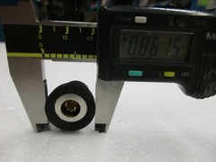 8 Rubber Vibration Isolator Mounts, M8-1.25 Internal, See Pics For Dimensions
