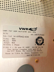 VWR 7×7 Ceramic Hotplate Stirrer (Catalog No. 97042-634)