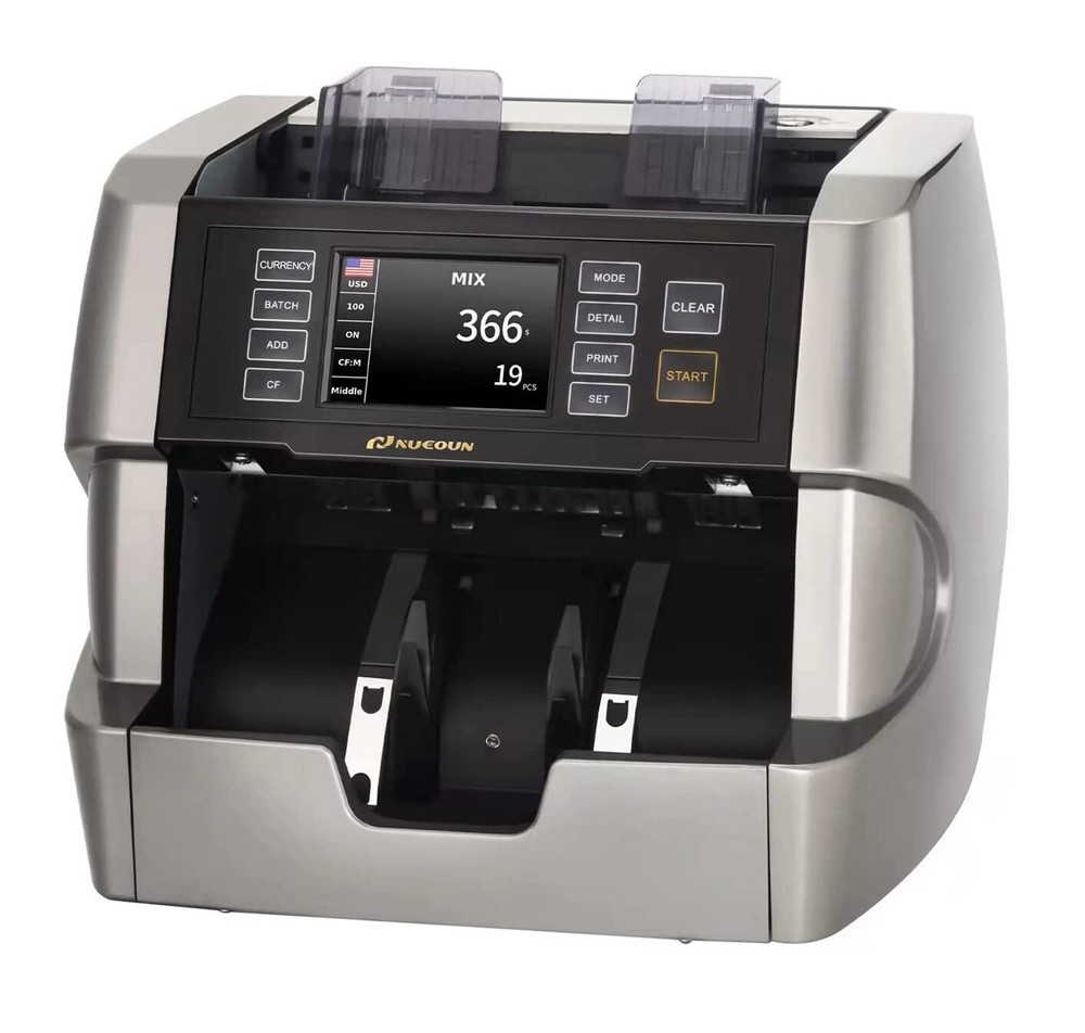 Nucoun VC-7 Bank Grade Mixed Denomination Value Counter Money Counter