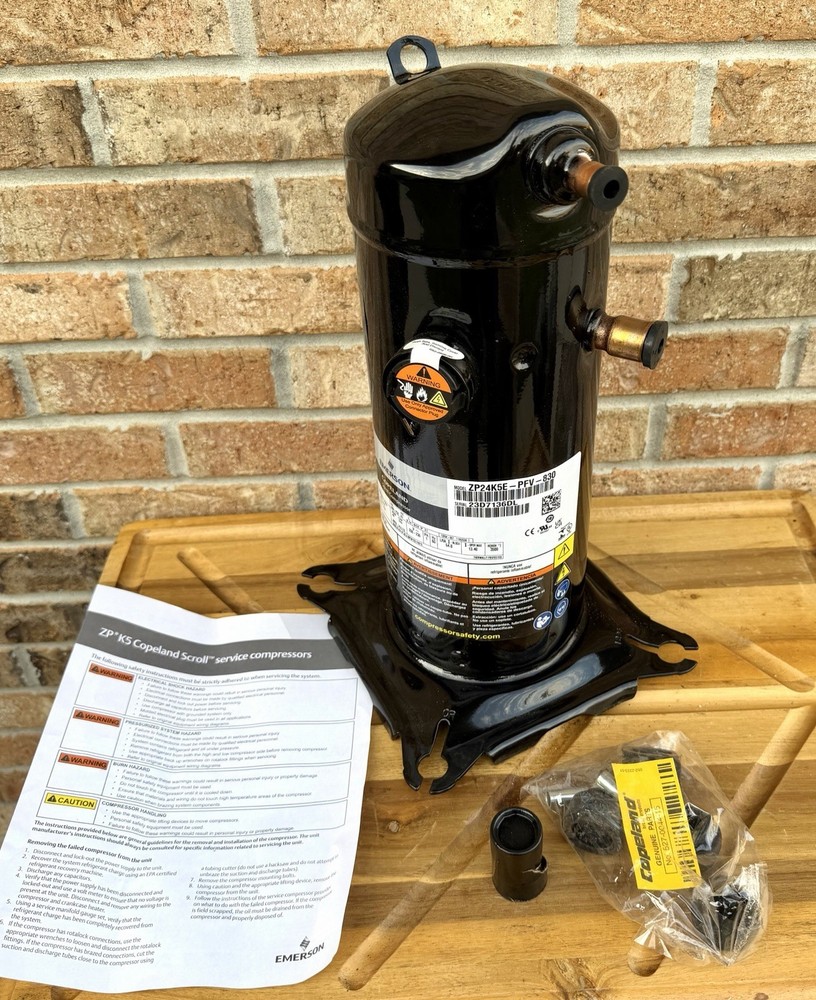 NEW Copeland ZP24K5E-PFV-830 Scroll Compressor 20-24,000 Btu R-410a