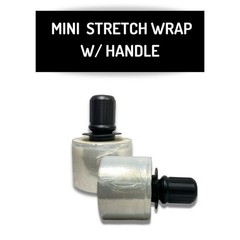 Clear Extended Core Stretch Shrink Wrap with Black Spinner Handle – Size & Rolls