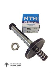Delta LEFT Tilt Unisaw Tablesaw Arbor with Blade & Pulley Nut, 2 Bearings – NEW
