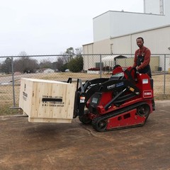 Titan Attachments Mini Skid Steer Pallet Fork Attachment, 48″ Fork Blades