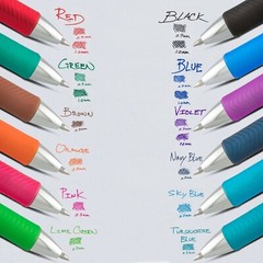 Pentel EnerGel 0.7 RTX BL77BP12M 26646 Retractable Liquid Gel Pens, 12 Color Set