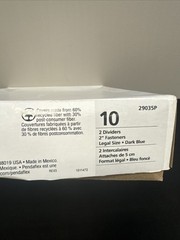 10 Count Pendaflex Dark Blue Legal Classification Folders
