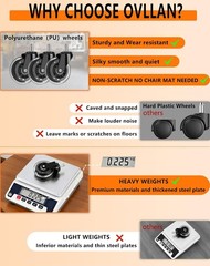 Office Chair Wheels,Replacement Roller Blade Wheels for Office Gaming Desk Chair