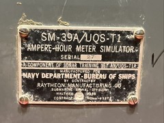 US Navy Raytheon SM-39A/UQS-T1 Ampere Hour Meter Simulator Sonar Radar Training