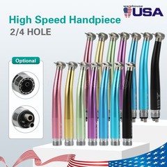 NSK Style Pana-Max Dental High Speed Handpiece Turbine Push 2/4 Holes 7 Colors