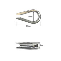 100 Pieces 1/8 inch Wire Rope Aluminum Sleeves Cable Crimps and 16 Pcs M3 Sta…