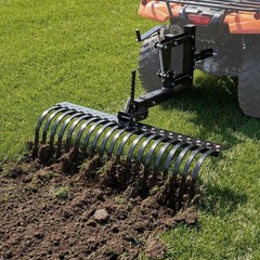 VEVOR 42 in 3-Point Tow Behind Landscape Rake with Blade Fit Category 1 Tractor