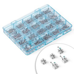 AZDENT Dental Orthodontic MIM Monoblock Brackets Braces Mini Roth/MBT 345 Hooks