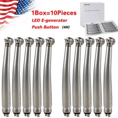 KaVo Style Dental Fiber Optic LED E-generator High Speed Handpiece Turbine 4HOLE