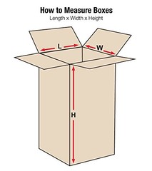 BOX USA Shipping Boxes Tall 6L x 6W x 24H 25-Pack – Corrugated Cardboard Box for