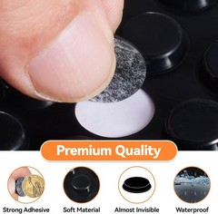 Adhesive Rubber Feet 122PCS – Black Bumpers 122 Black, 122pcs Set