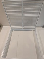 Everbilt 20 in. X 20 in. Aluminum Fixed Bar Return Air Filter Grille in White