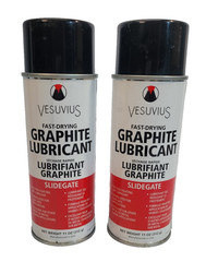 (2) Vesuvius Fast Dry Graphite Lubricant Spray Slide Gate Metal to Metal 11 oz