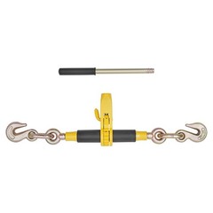 Uimoso 2 Pack 5/16″-3/8″ Ratchet Binder w/G80 14 ft Chains for Secure Hauling