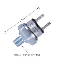 Air Pressure Switch 90-120 PSI Pressure Switch 1/8″-27 NPT DC 24V 12V Pressure