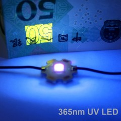 365nm 395nm UV Purple LED bead 10W SMD 5050 High Power 4Chips with lens Holder
