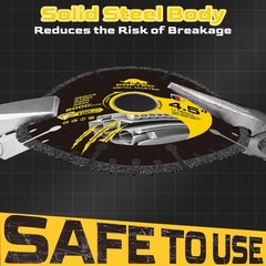 4.5″ Diamond Cutting Wheel 7/8″ Angle Grinder Disc, Carbide Cut Off – 3 Pack for
