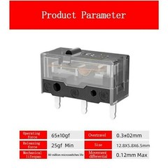 4pcs Kailh GM 8.0 Mouse Micro Switch Button Microswitch 80 Million Clicks US