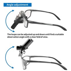 6.0X Dental Surgical 48° Ergo Loupes Optical Lens Flip-up Magnifying Glasses
