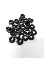 25pk 1/2-13 Grade 8 Smooth Nuts Course Black Phosphate Oil