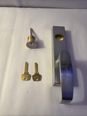 Sargent 713-8 ET L 26D Panic Exit Device Trim, Key Unlocks/Locks Lever
