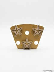 3 Pc High-Performance Trapezoid 16/18 SSB Triple Star-Seg Diamond Grinding
