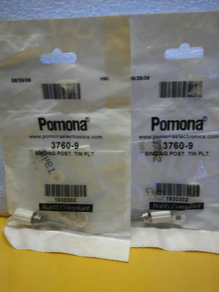 BRAND NEW Pomona Tin Plated Standard Binding Post Model # 3760-9 White