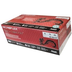 *200-Gloves* Microflex Black Dragon PF Examination Latex X-Large BD-1004-PF