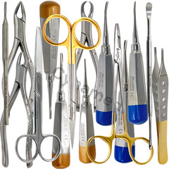 PREMIUM GERMAN SET OF 25 Veterinary Dental Extraction Instruments Kit Forceps