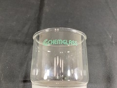 CHEMGLASS Glass 350mL 24/40 C Frit Lower Vacuum Buchner Filter Funnel CG-1406-24